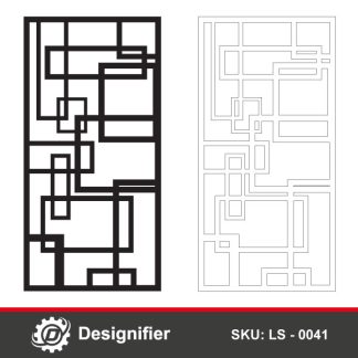 You can use Random Squares Privacy Screen DXF LS0041 digital design for windows, Mid-Century Style Decoration, Furniture decorating, garden fences, and doors