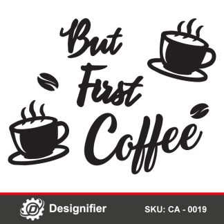 You can use the digital vector file Fast Coffee Sign DXF CA0019 to make a creative touch on the walls of the kitchen or café shop