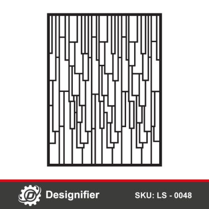 You can use Rectangles Privacy Screen DXF LS0048 vector design to make abstract wide decorative partition