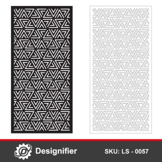 You can use Dual Line Triangle Privacy Screen DXF LS0057 for decorating wall screens, stained glass, garden fences, and furniture