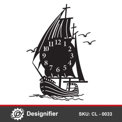 By using the Sail Boat Wall Clock DXF CL0033 vector design you can make awesome wall clocks for your clients or friends