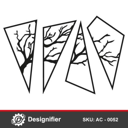 You can use Ylight Tree Of Life DXF AC0052 vector design to decorate a small room regardless of the space