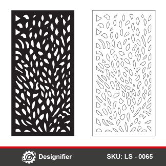 You can make awesome decorations by using Botanical Privacy Screen DXF LS0065 vector design in cutting and engraving with Laser or CNC systems