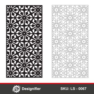 Make the best decorative panel by using Kaleidoscope Reflection Privacy Screen DXF LS0067 for Laser cutting and CNC technology