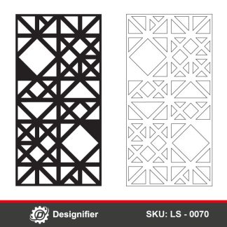 You can make amazing decorations by using Diagonal Square Privacy Screen DXF LS0070 in Laser cutting, Plasma, or CNC manufacturing process