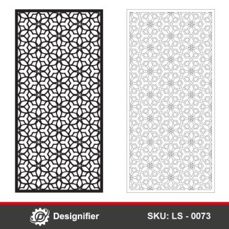 You can make exceptional decorative panels by using Petal Flower Privacy Screen DXF LS0073 vector design in Laser cut or CNC manufacturing operations