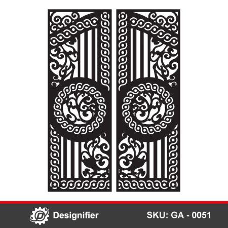 You can make nice gates by using the Celtic Ornament Gate DXF GA0051 vector file in Plasma and laser-cut CNC manufacturing