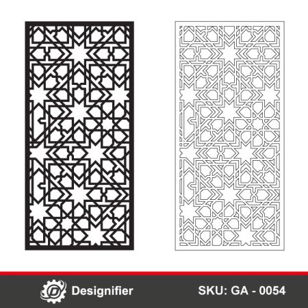 You can use the Cross Diagonals Door DXF GA0054 vector design to make very nice doors for Laser cutting or Plasma CNC technology