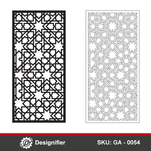 You can use the Cross Diagonals Door DXF GA0054 vector design to make very nice doors for Laser cutting or Plasma CNC technology