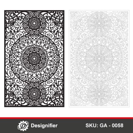 You can create fantastic gates by using the Islamic Mandala Gate DXF GA0058 vector file in Laser or Plasma CNC cutting