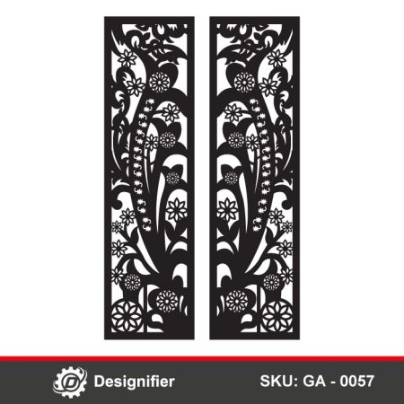 You can make nice gates by using the Sun Flower Branch Gate DXF GA0057 vector design in laser cutting  or plasma manufacturing