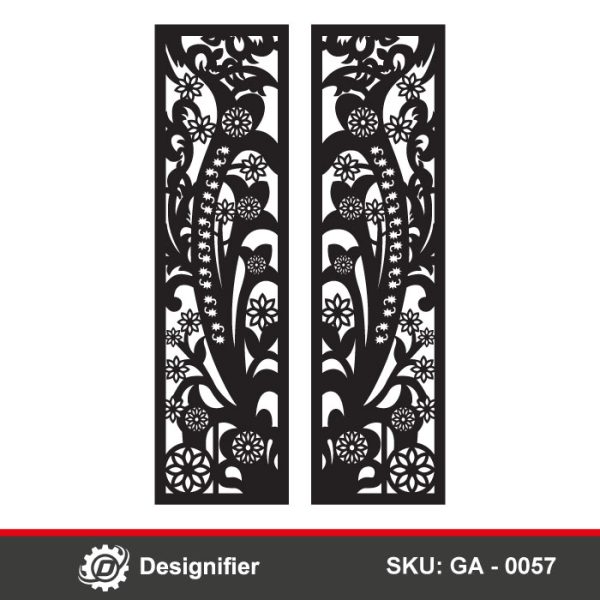 You can make nice gates by using the Sun Flower Branch Gate DXF GA0057 vector design in laser cutting  or plasma manufacturing
