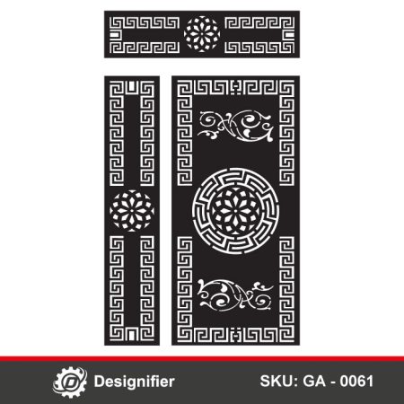 You can make nice and clean gates by using the Versace Frame Gate DXF GA0061 vector file in Laser cut or Plasma cutting in metal manufacturing