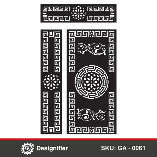 You can make nice and clean gates by using the Versace Frame Gate DXF GA0061 vector file in Laser cut or Plasma cutting in metal manufacturing