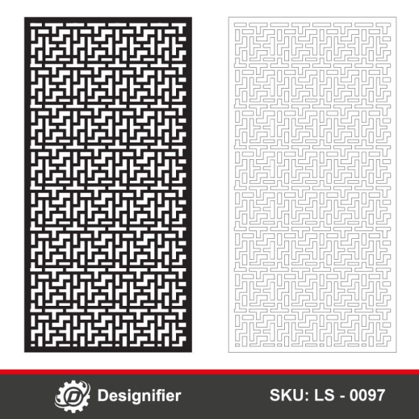 You can make geometric Room dividers by using the Maze Pattern Privacy Screen DXF LS0097 in Laser cut and CNC manufacturing