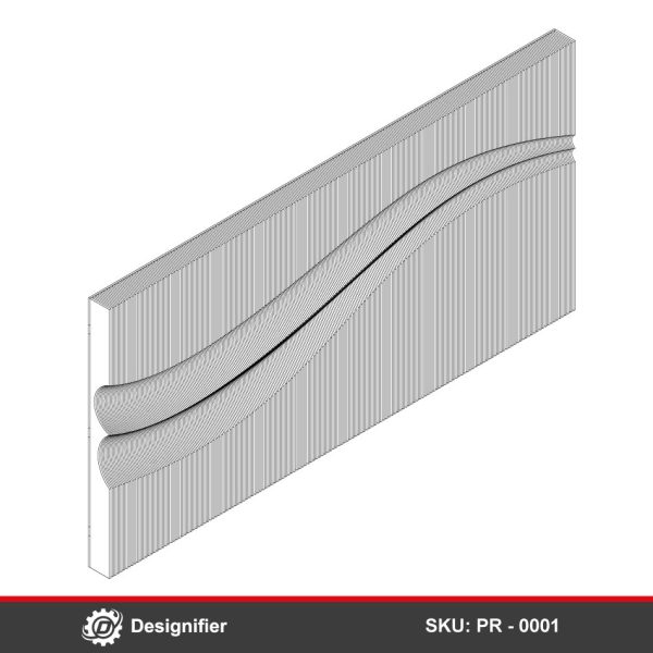 Parametric Wall design Geometric DXF PR0001 perspective