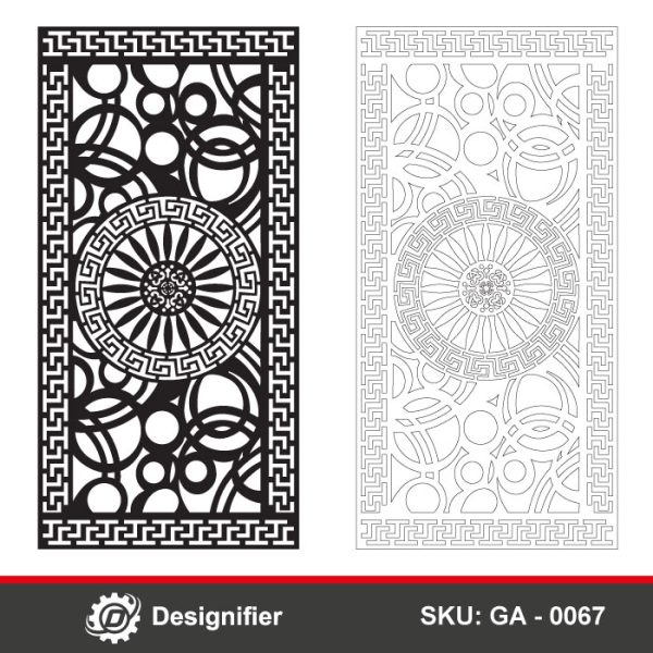 You can make awesome doors by using the Fantasy Curves Versace Door DXF GA0067 vector file in laser cutting or plasma cutting