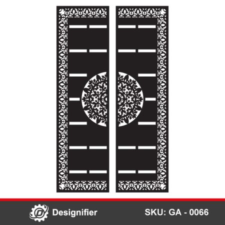 You can make a simple gate by using the Floral Mandala Gate DXF GA0066 vector in Laser cut or Plasma cut, or CNC operations