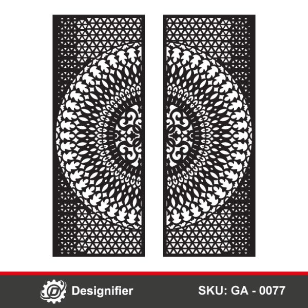professionally crafted Parametric Triangles Mandala Gate DXF GA0077 digital vector design has been optimized for clean toolpaths, and organized layers, making it ready for laser cutters, CNC routers, or plasma machines