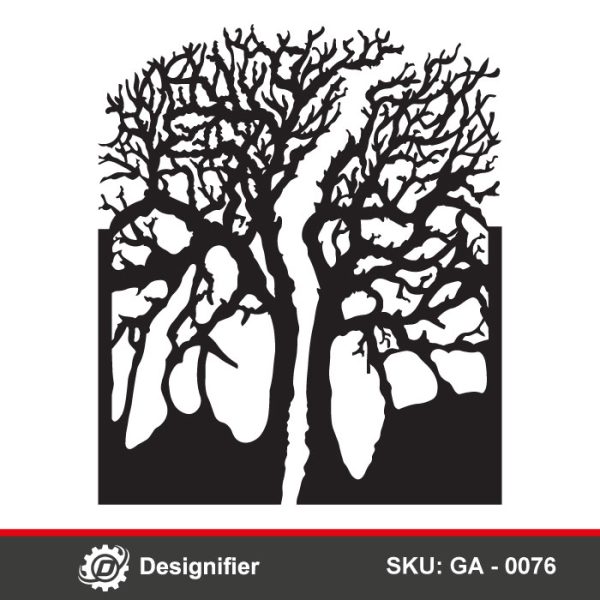 The naturalistic Tree Branches Gate DXF GA0076 gate design is perfect for homeowners, architects, and designers who want to incorporate an organic, nature-inspired theme