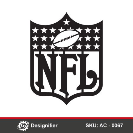 The digital vector design National Football League DXF AC0067 is perfect for laser cutting or CNC routing