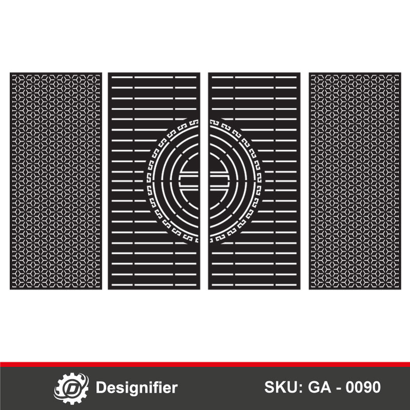 Geometric Greek key Gate DXF GA0090 is a perfect design for gates, doors, or privacy screens, for laser cutting or CNC manufacturing