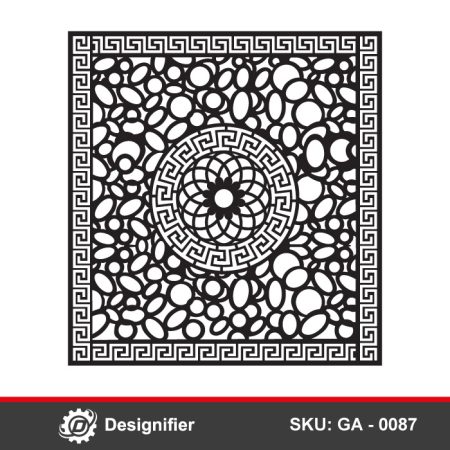 Organic Pebble Fence DXF GA0087 design delivers high-value decorative panels, fences, and privacy screens that stand out in both residential and commercial projects