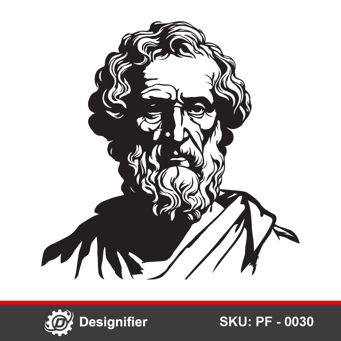 Euclid Face DXF PF0030 is ideal for makers and educators using CNC machining and laser engraving