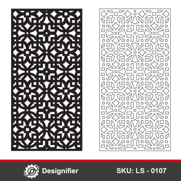 You can use the Islamic Geometric Panel DXF LS0107 vector design for laser cutting, CNC routing, and plasma cutting to enhance walls, partitions, gates, and decorative screens