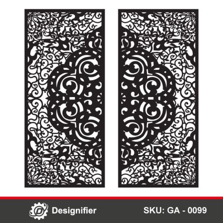 Luxury Moroccan Gate DXF GA0099 is ideal for premium metal gates, statement entryways, decorative partitions, and contemporary interior installations