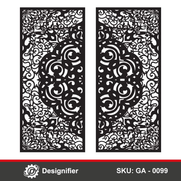 Luxury Moroccan Gate DXF GA0099 is ideal for premium metal gates, statement entryways, decorative partitions, and contemporary interior installations