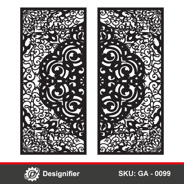 Luxury Moroccan Gate DXF GA0099 is ideal for premium metal gates, statement entryways, decorative partitions, and contemporary interior installations